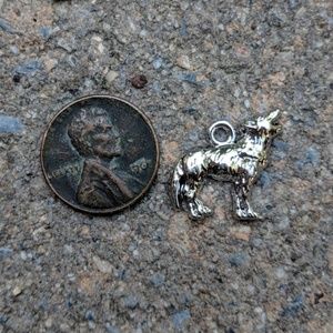 Wolf/Cayote charm - Silver Tone